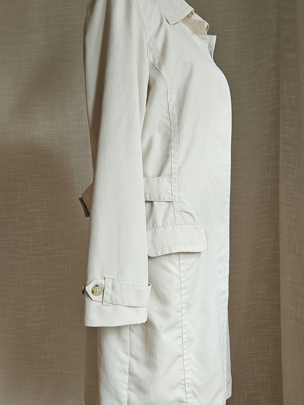 Cutter & Buck Women's Beige WeatherTec Trench Coat - Size S - Picture 6 of 15